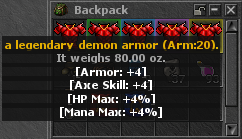 Items Rarity sample